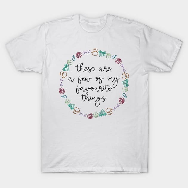 The Sound of Music Favourite Things T-Shirt by baranskini